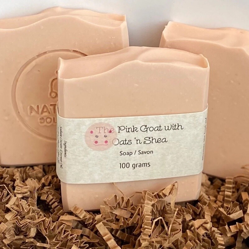 Pink Goat with Oats &#39;n Shea Soap