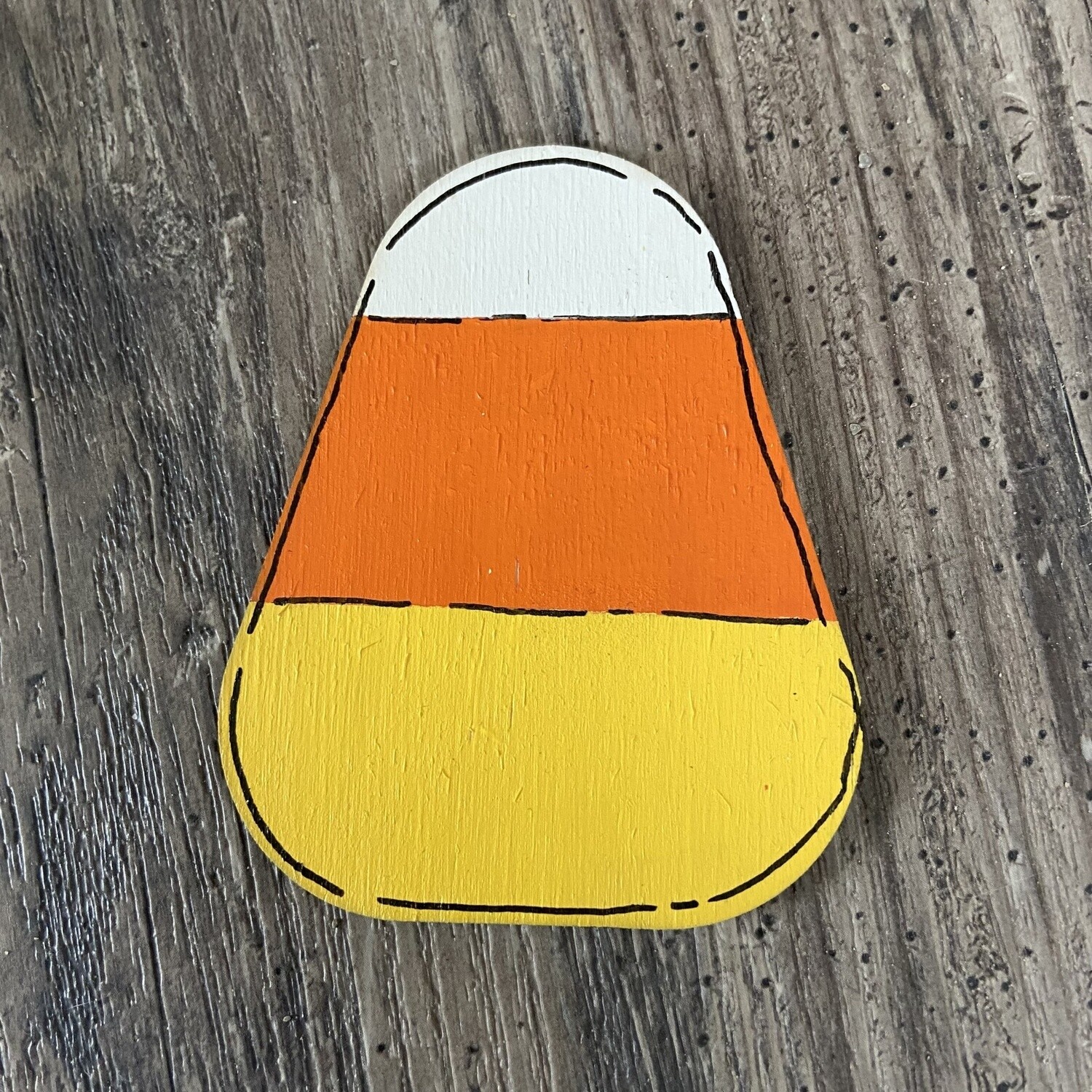 Candy corn for interchangeable sign