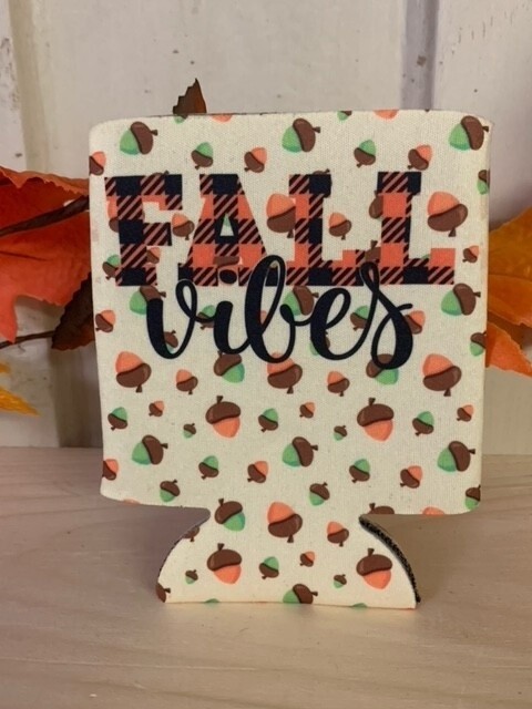 Fall Vibes Can Cooler