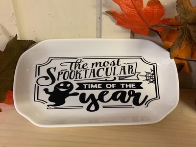 The Most Spooktacular Time Of The Year Plate