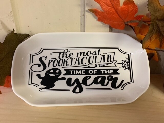 The Most Spooktacular Time Of The Year Plate