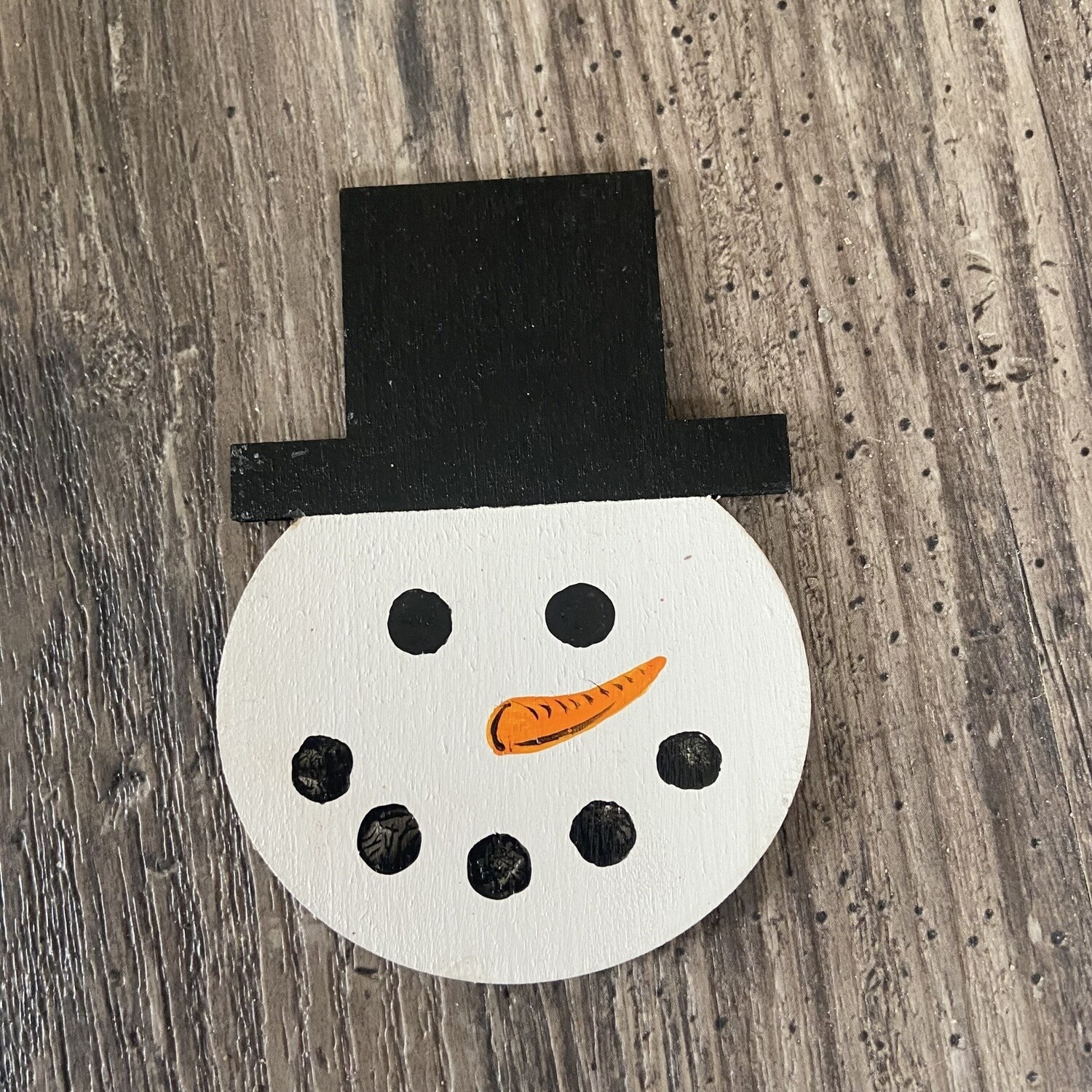 Snowman for interchangeable sign