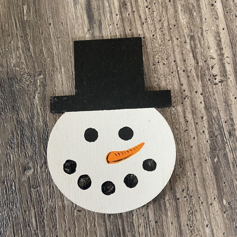 Snowman for interchangeable sign