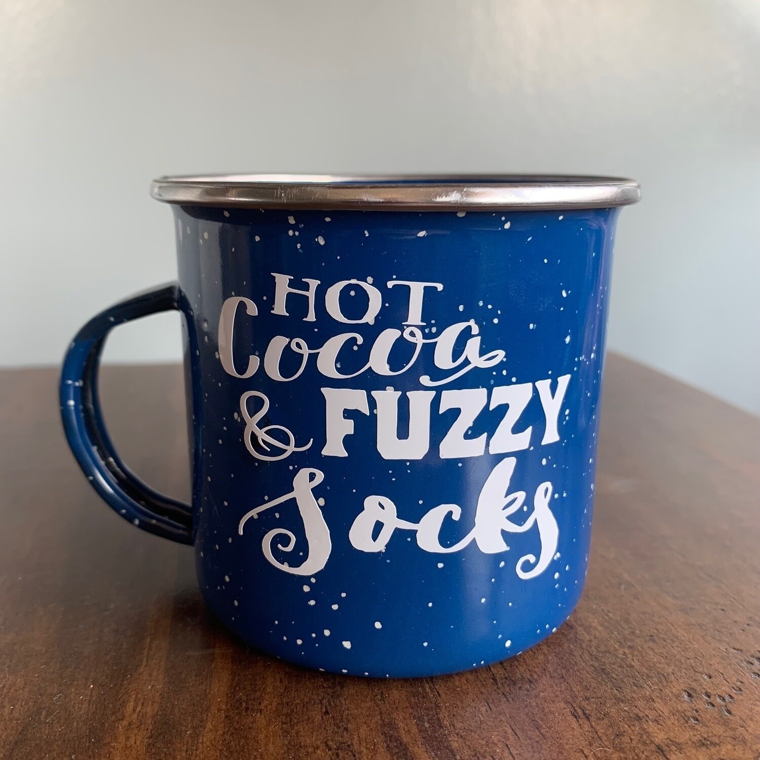 Hot Cocoa And Fuzzy Socks Tin Mug