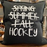 Spring Summer Fall Hockey Pillow
