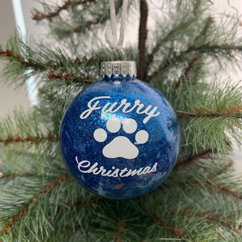 Furry Christmas Ornament
