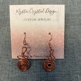 Copper Spiral Earrings