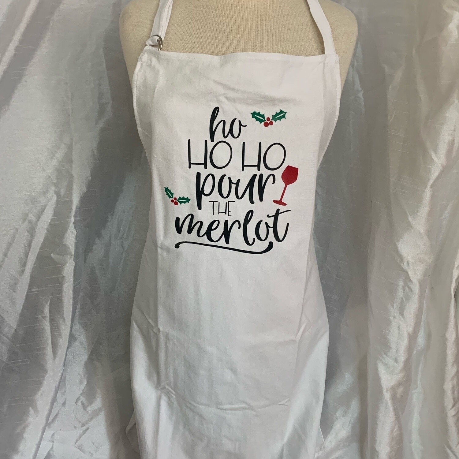 Ho Ho Ho Pour The Merlot Apron