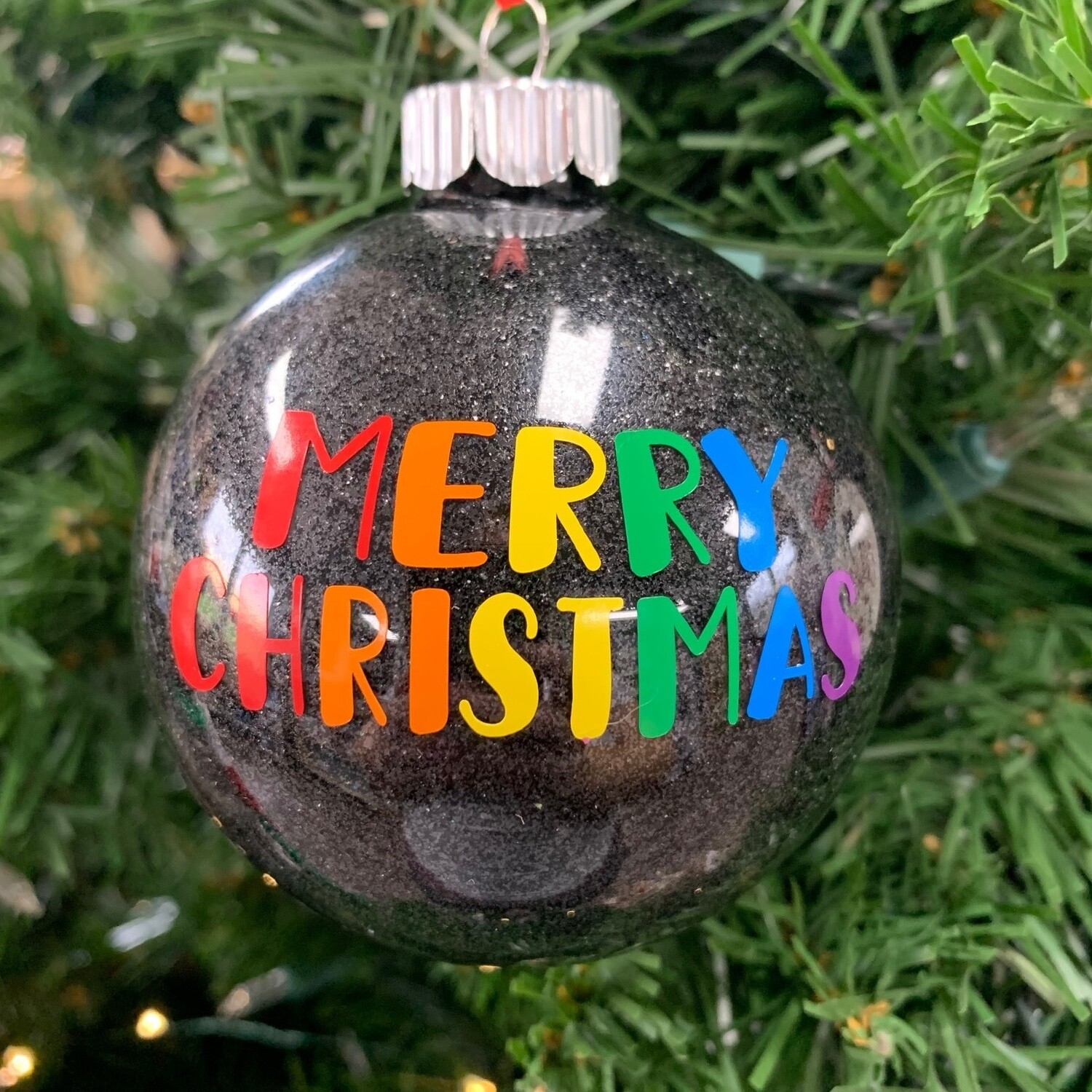Merry Christmas Pride Glitter Ball