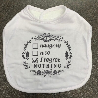 Naughty Nice  Bib