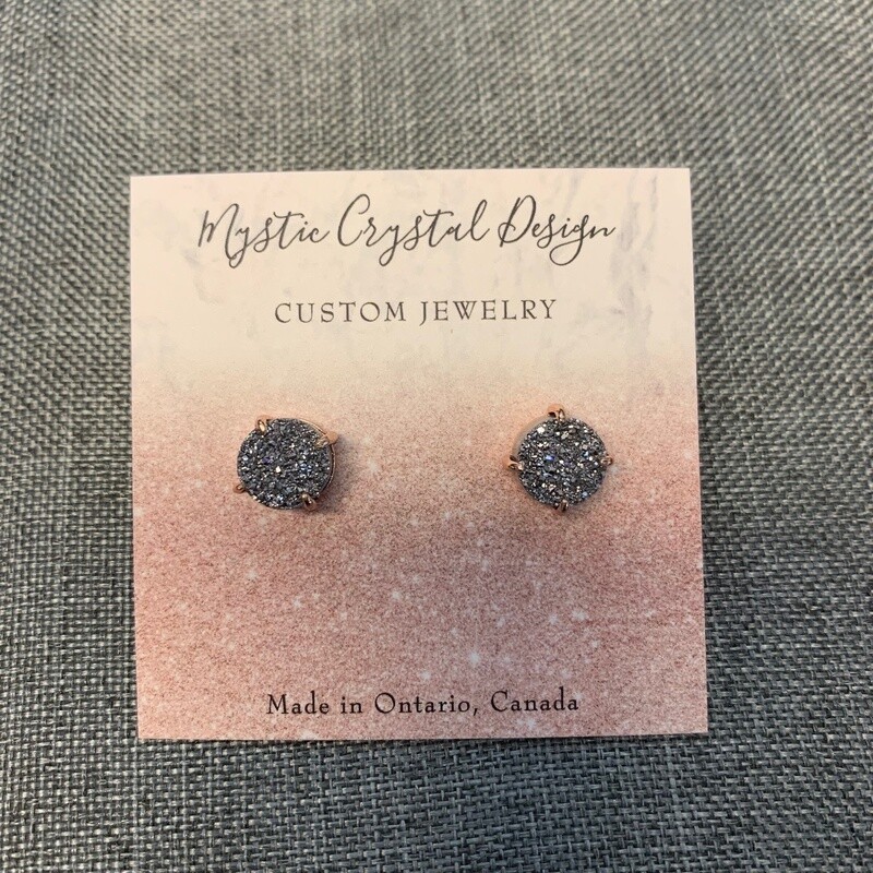 Silver Quartz Earrings