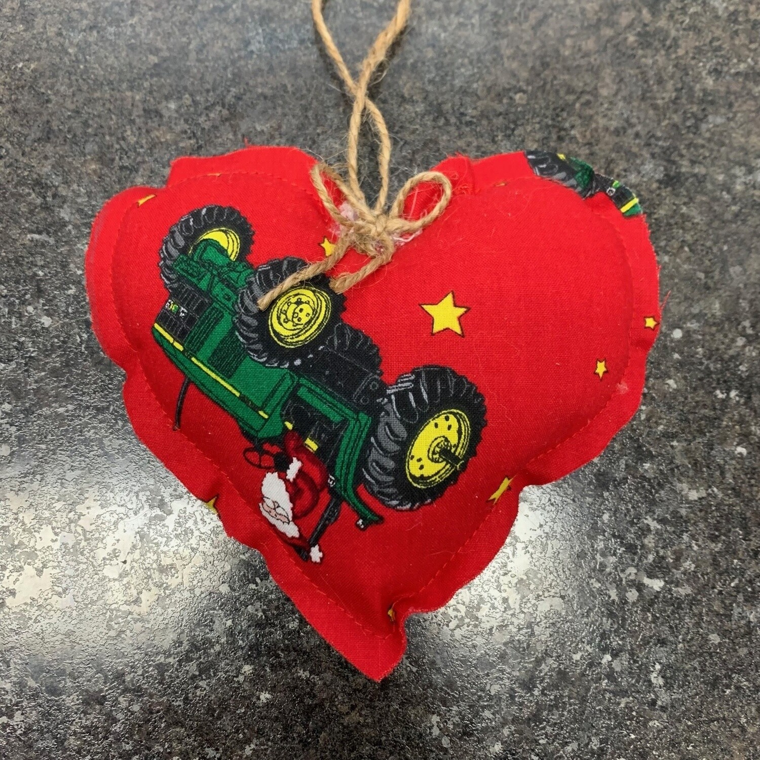 Tractor Heart Ornament