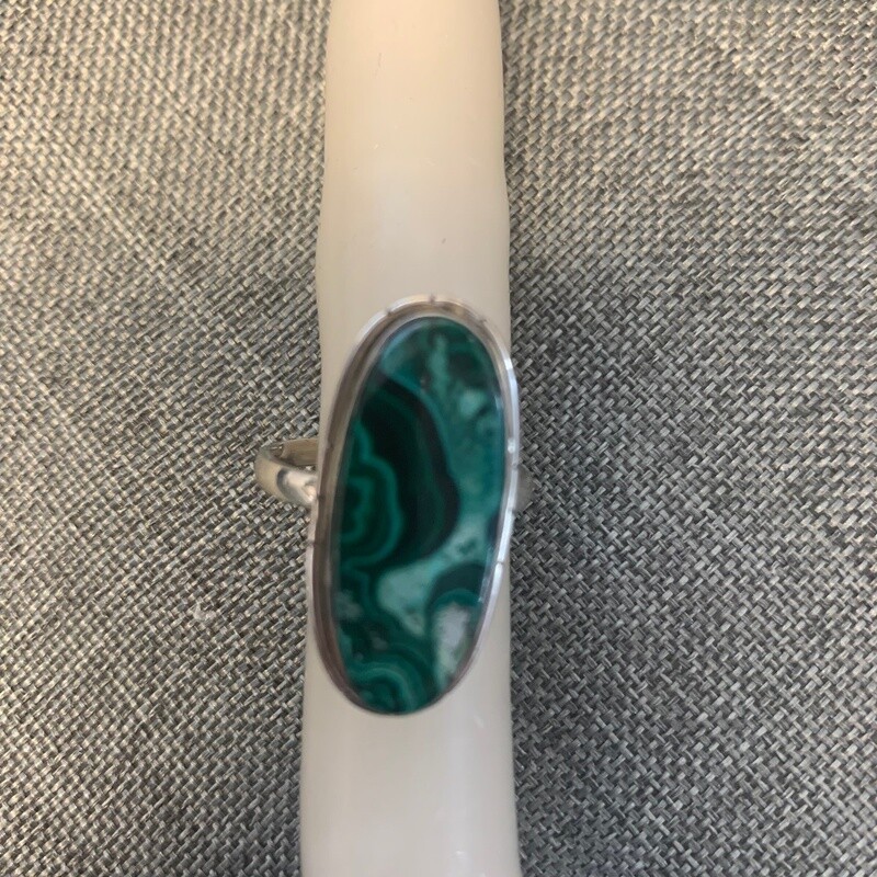 Malachite Ring (Size  9.5)