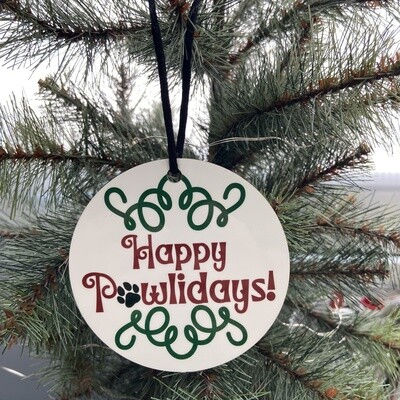 Happy Pawlidays Ornament