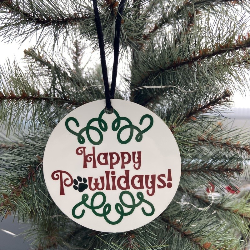 Happy Pawlidays Ornament