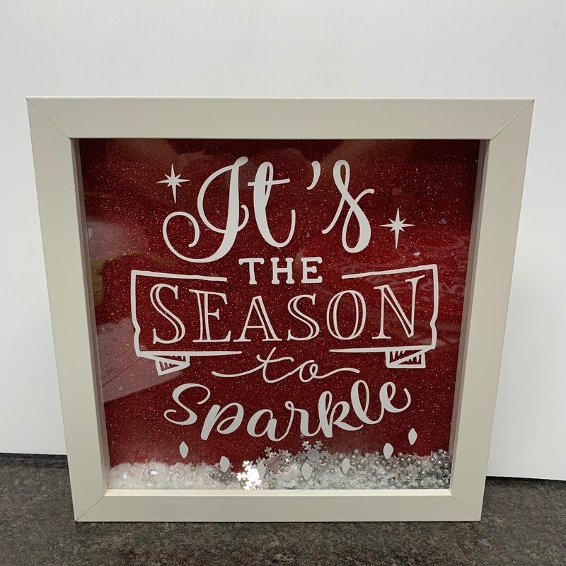 It&#39;s The Season To Sparkle Shadow Box