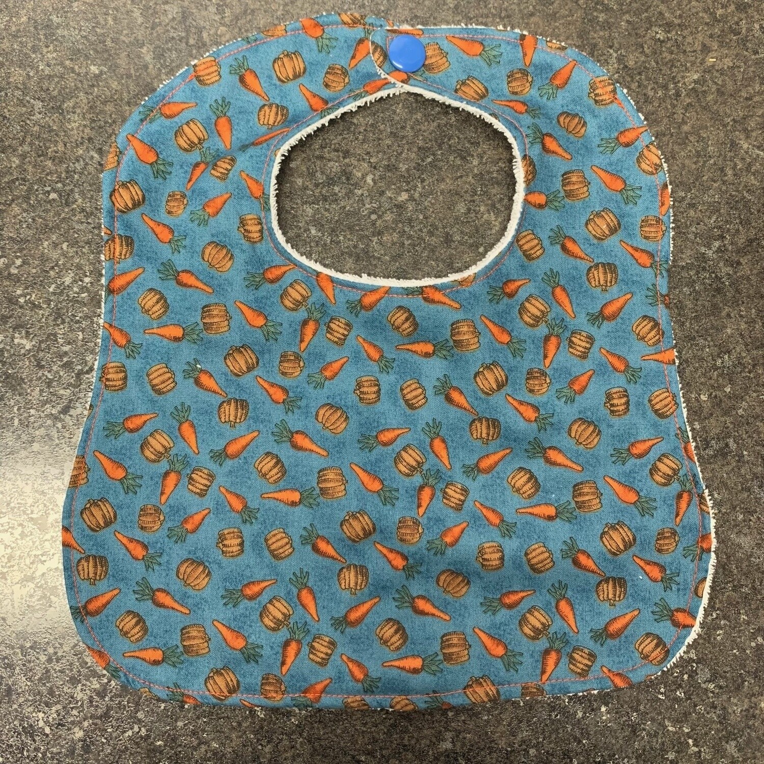 Carrot and Pumpkin Bib Large