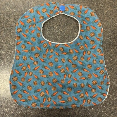 Carrot and Pumpkin Bib Large