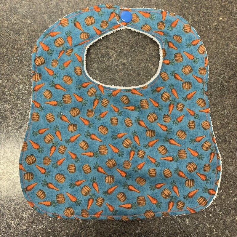 Carrot and Pumpkin Bib Large