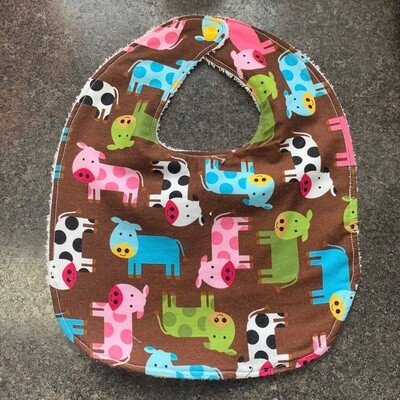 Cow Large Bib