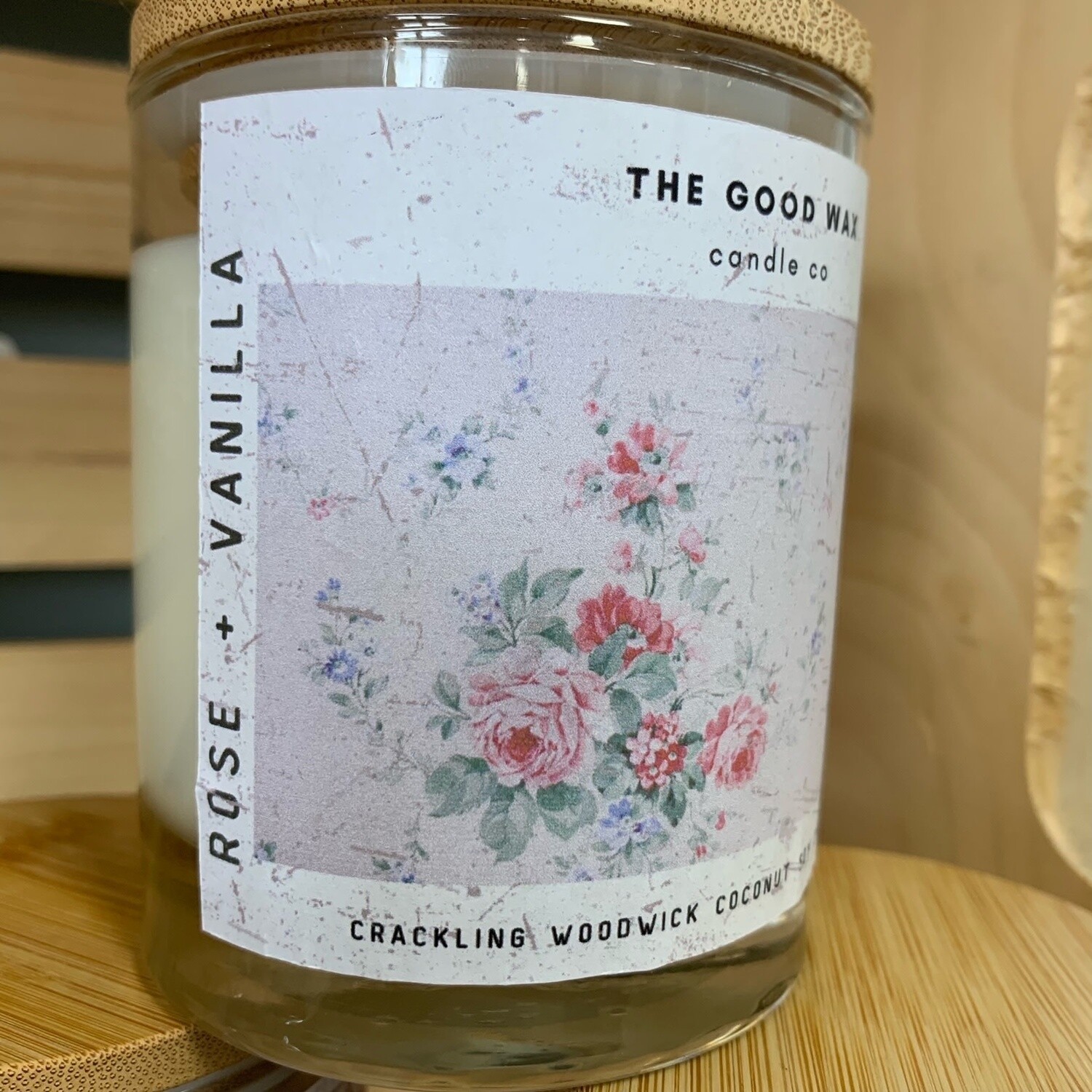 Rose and Vanilla Soy Candle