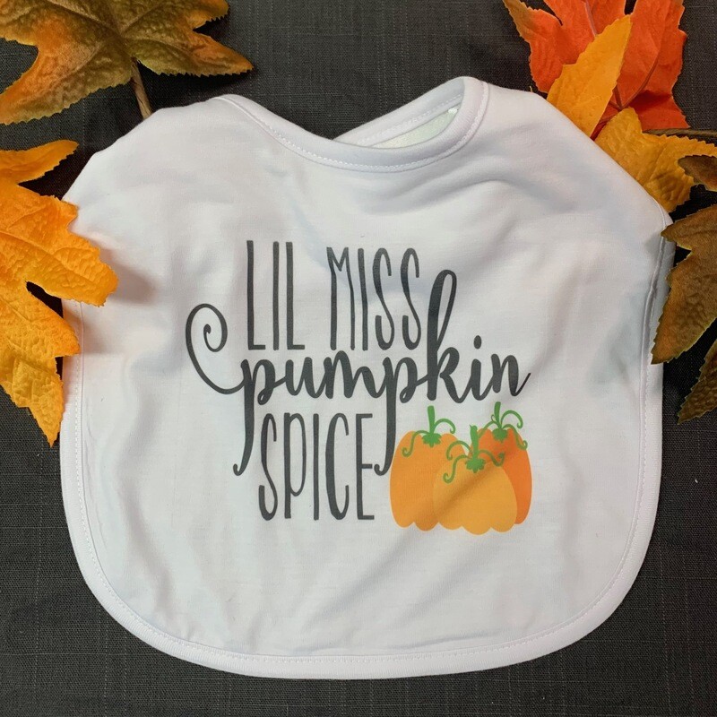 Lil Mister/Miss Pumpkin Spice Baby Bib