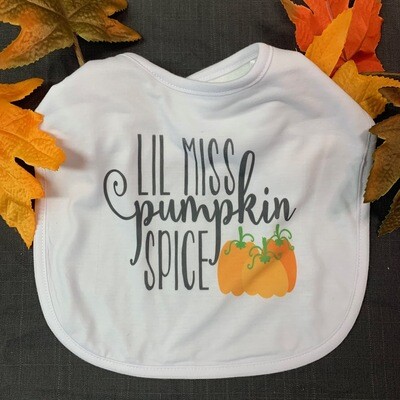 Lil Mister/Miss Pumpkin Spice Baby Bib