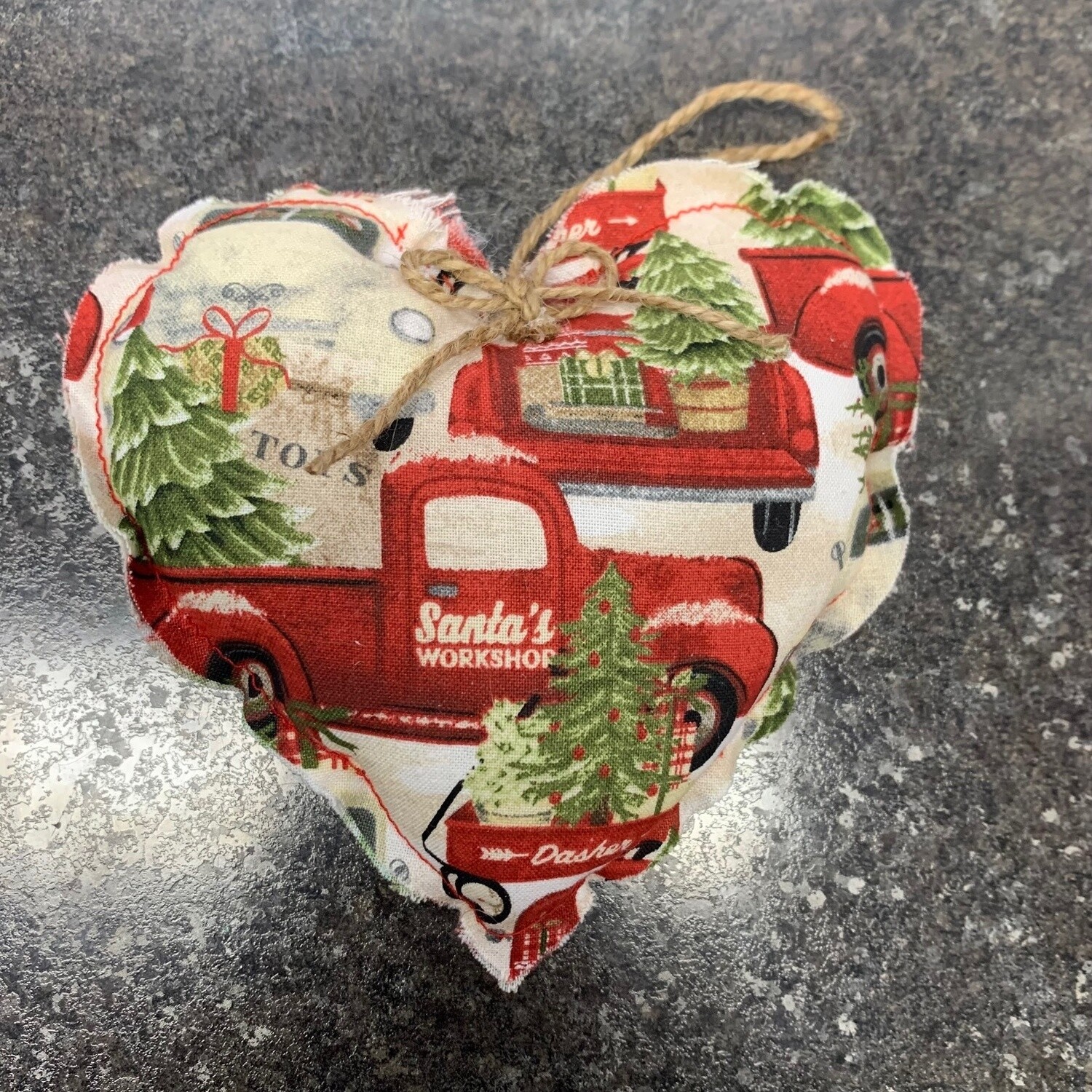 Classic Truck Heart Ornament