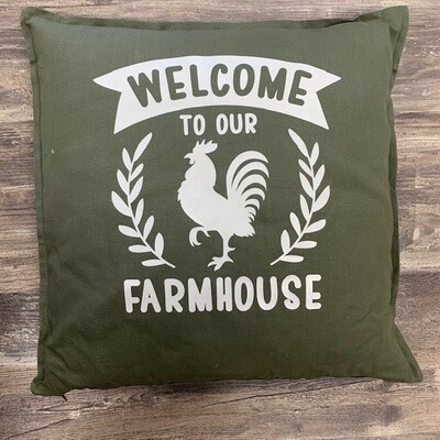 Welcome To Our Farmhouse Pillow