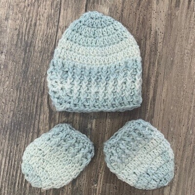 Baby Toque and Mitts Set