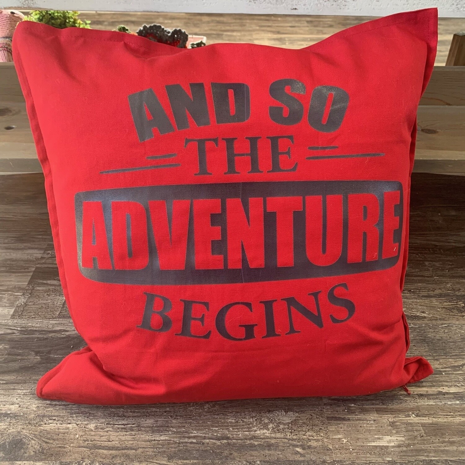 And So The Adventure Begins Pillow