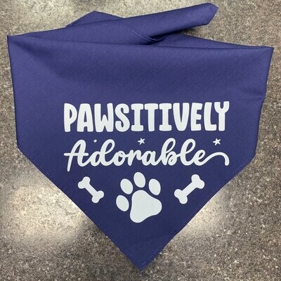 Pawsitively Adorable Dog Bandana