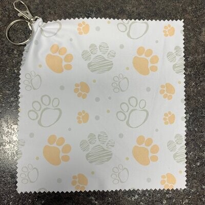 Paw Prints Optic Cloth