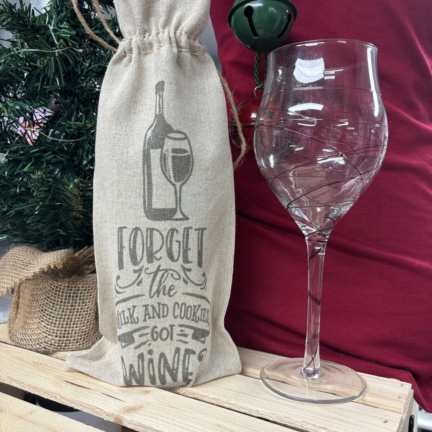 Forget The Milk And Cookies Got Wine Wine Bag