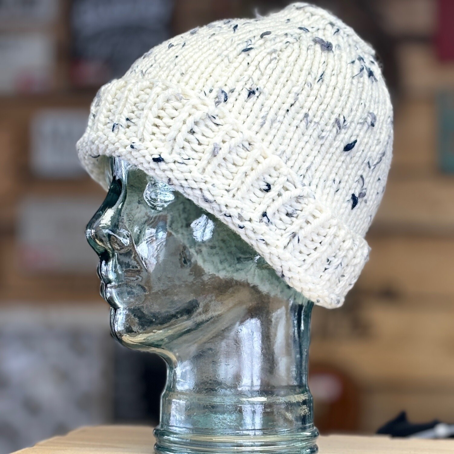 Adult Toque with Messy Bun/Pony Tail hole