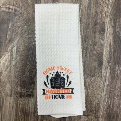Home Sweet Haunted Home Tea Towel