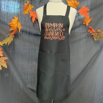 Pumpkin Kisses And Harvest Wishes Apron