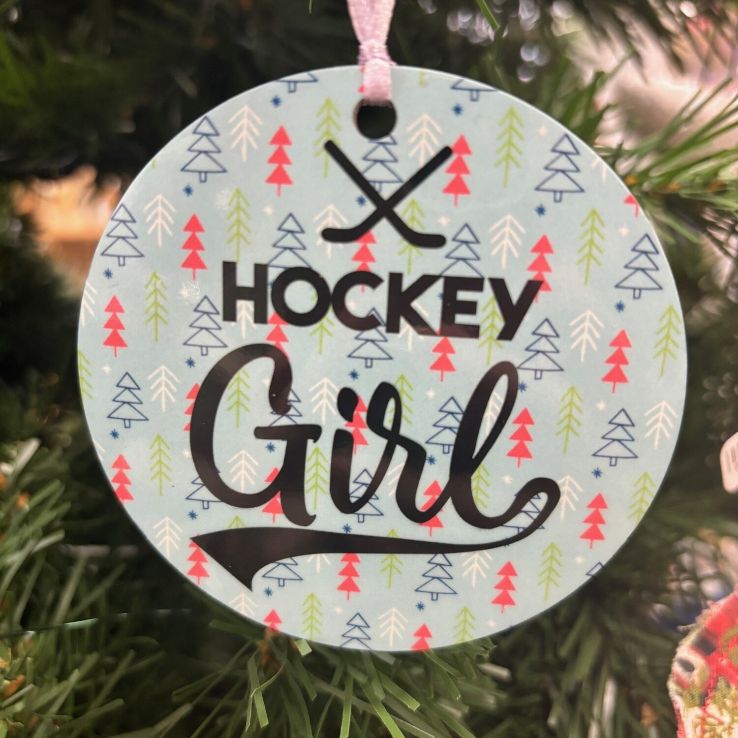 Hockey Girl Ornament