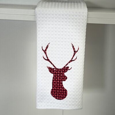 Deer Head Tea Towel