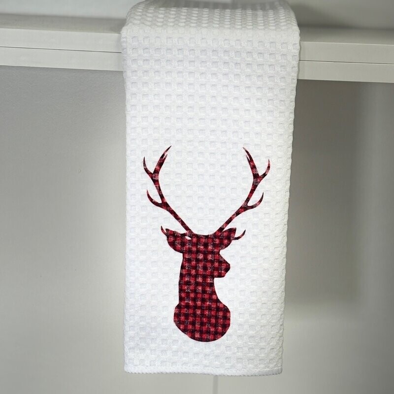 Deer Head Tea Towel