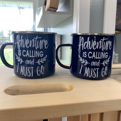 Adventure Is Calling Tin Mug