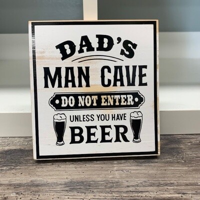 Dad&#39;s Man Cave Sign