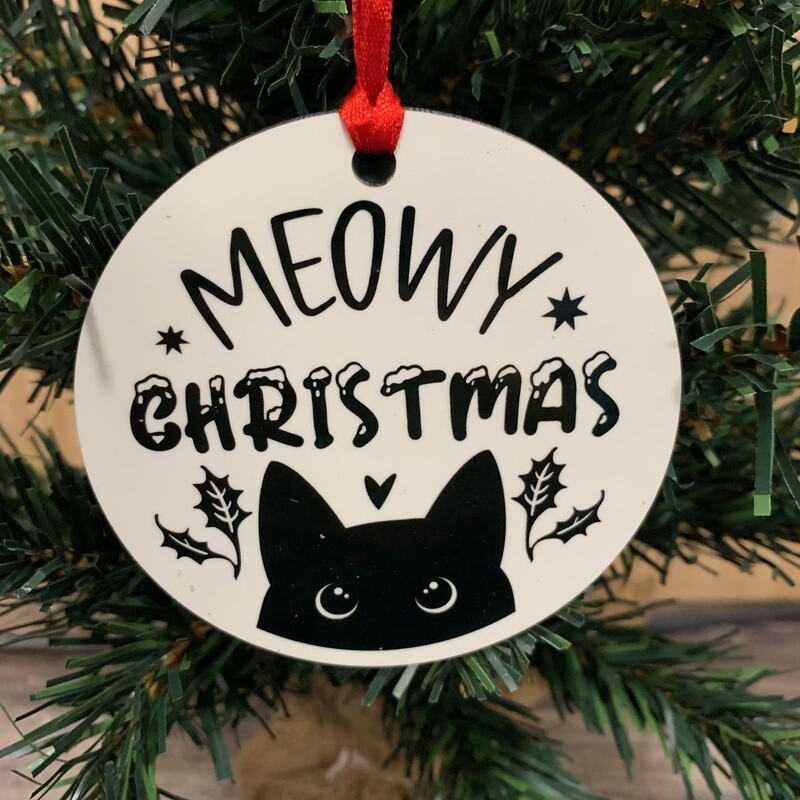 Meowy Christmas Ornament