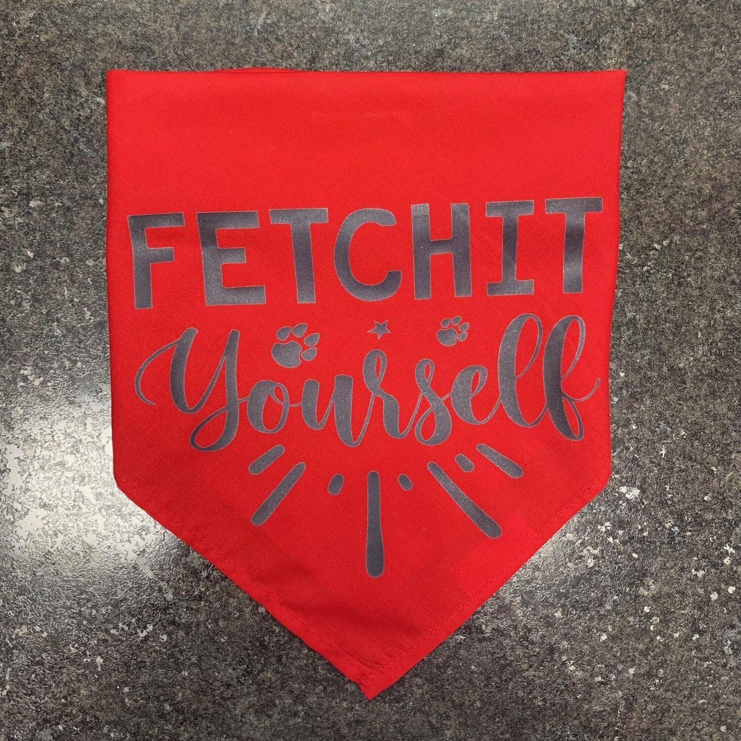Fetch It Yourself Dog Bandana