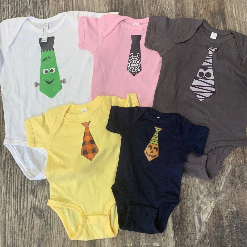 Halloween Tie Infant Shirt Design