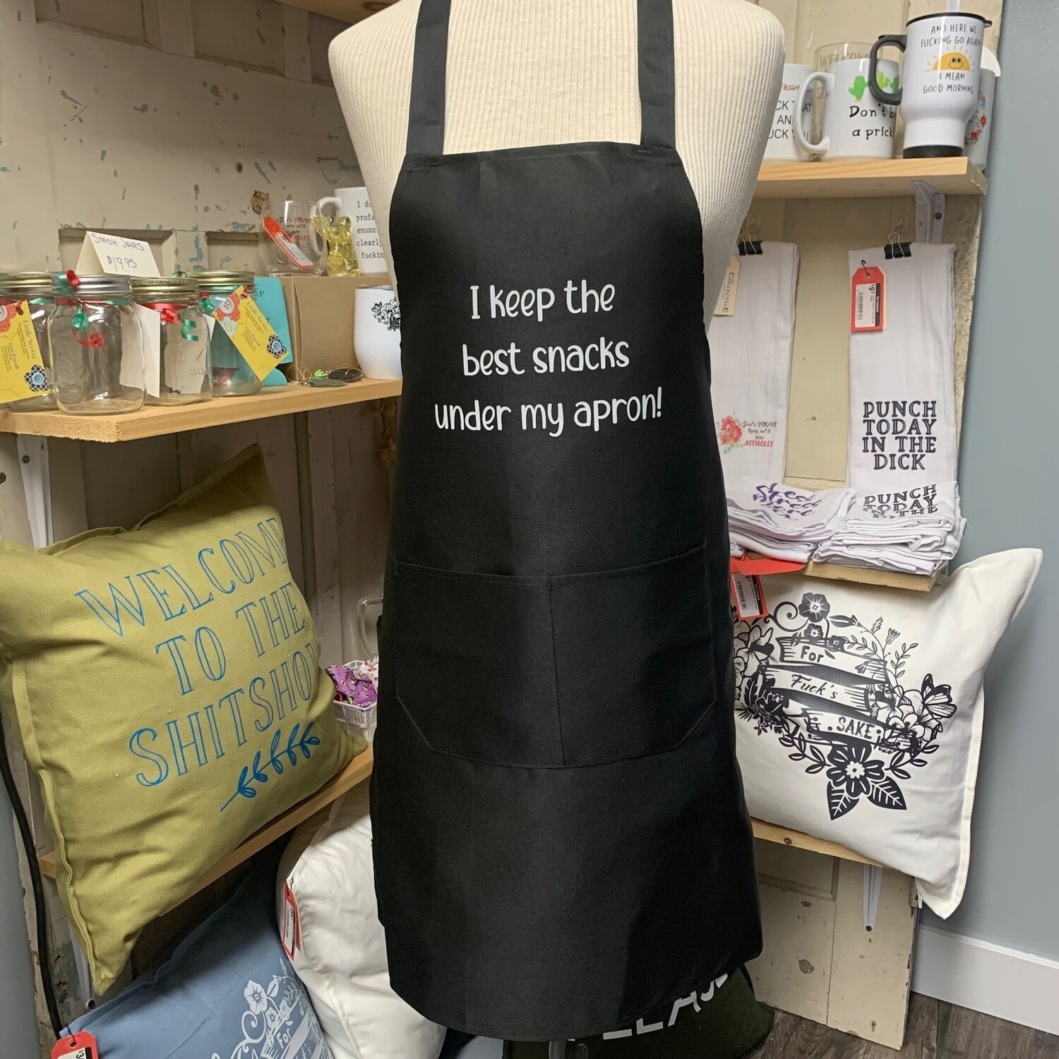 I Keep The Best Snacks Under My Apron Apron