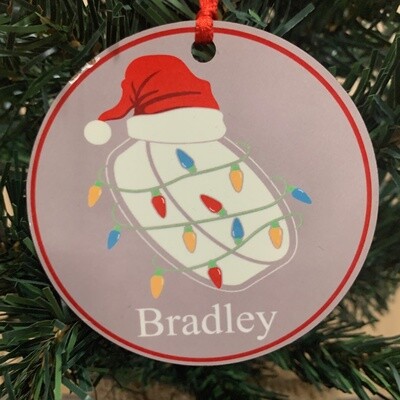 Personalized Hockey Ornament