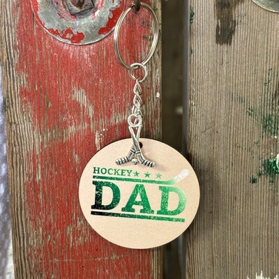 Hockey Dad Keychain