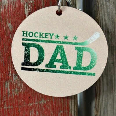 Hockey Dad Keychain