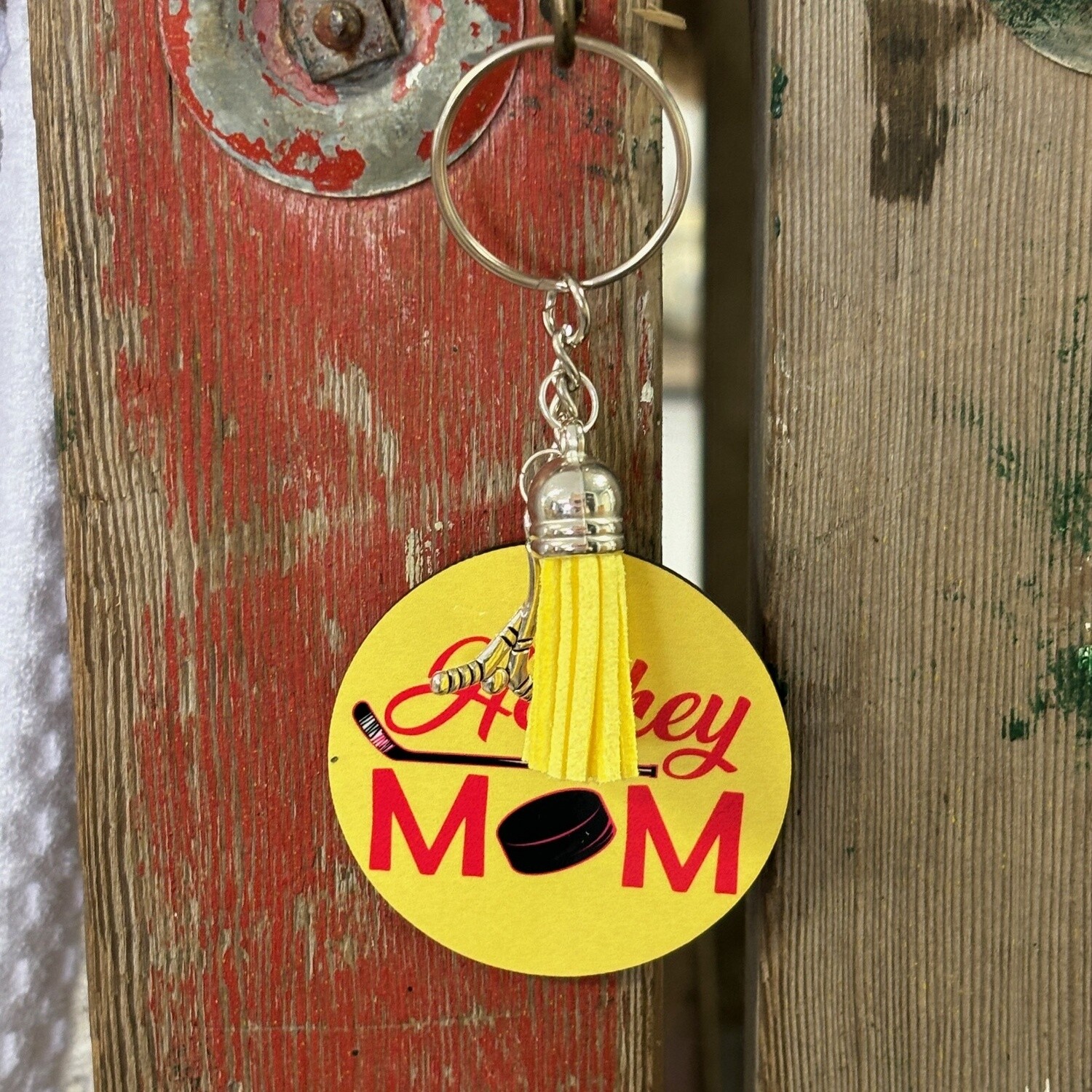 Hockey Mom Keychain